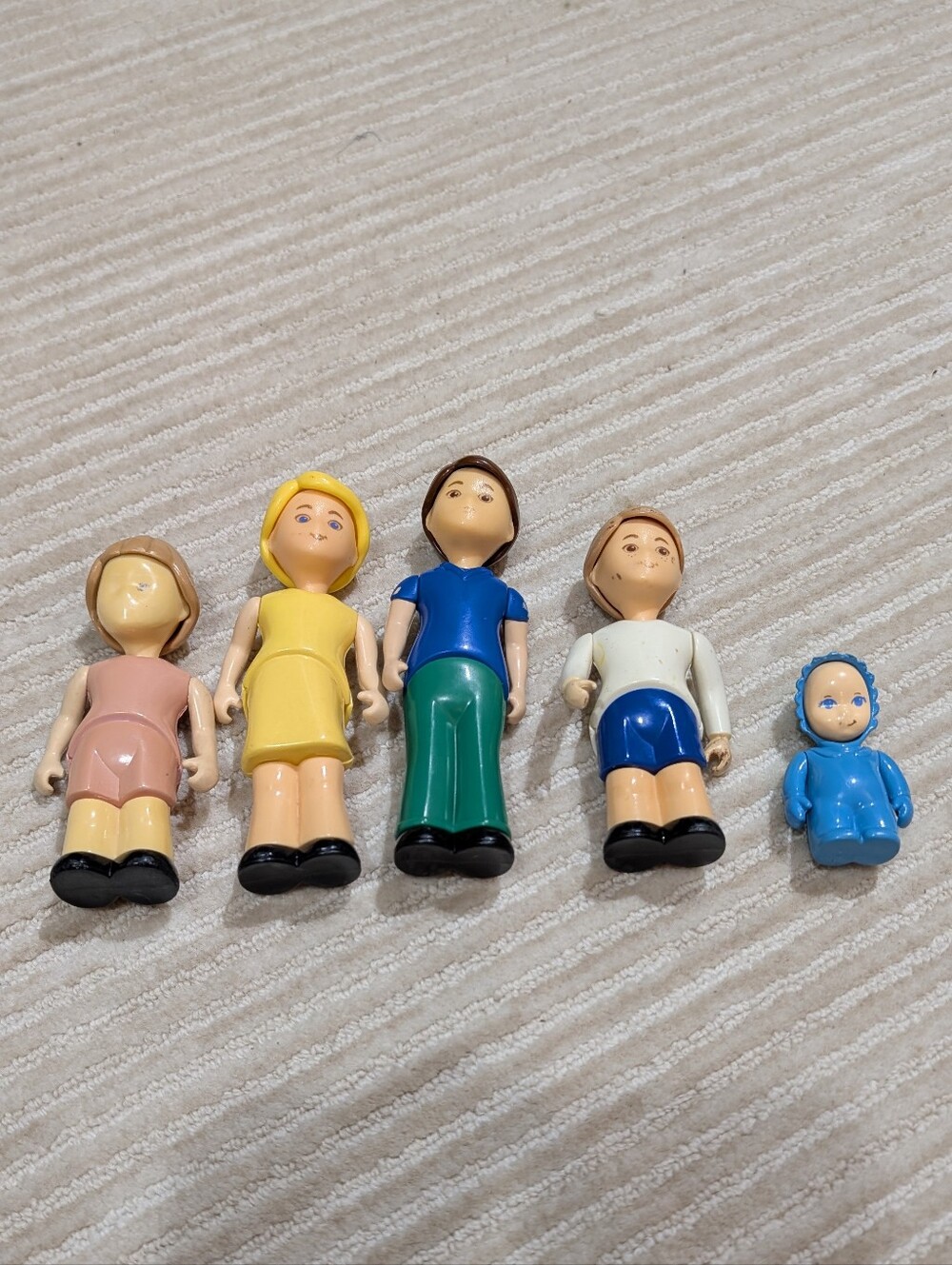 Vintage Little Tikes Family Of 5- Mother, Father, Daughter, Son & Baby